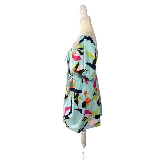 NWT A New Day floral puff sleeve cotton dress - M - Picture 9 of 10